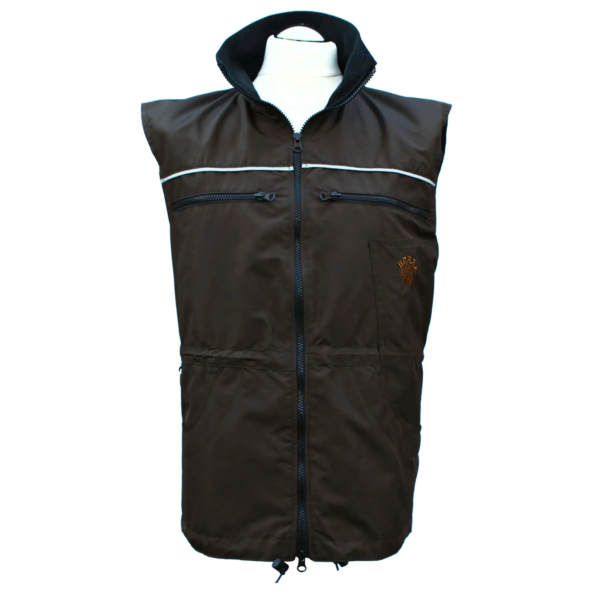 Hundesportweste Berra light, braun, Ansicht vorne