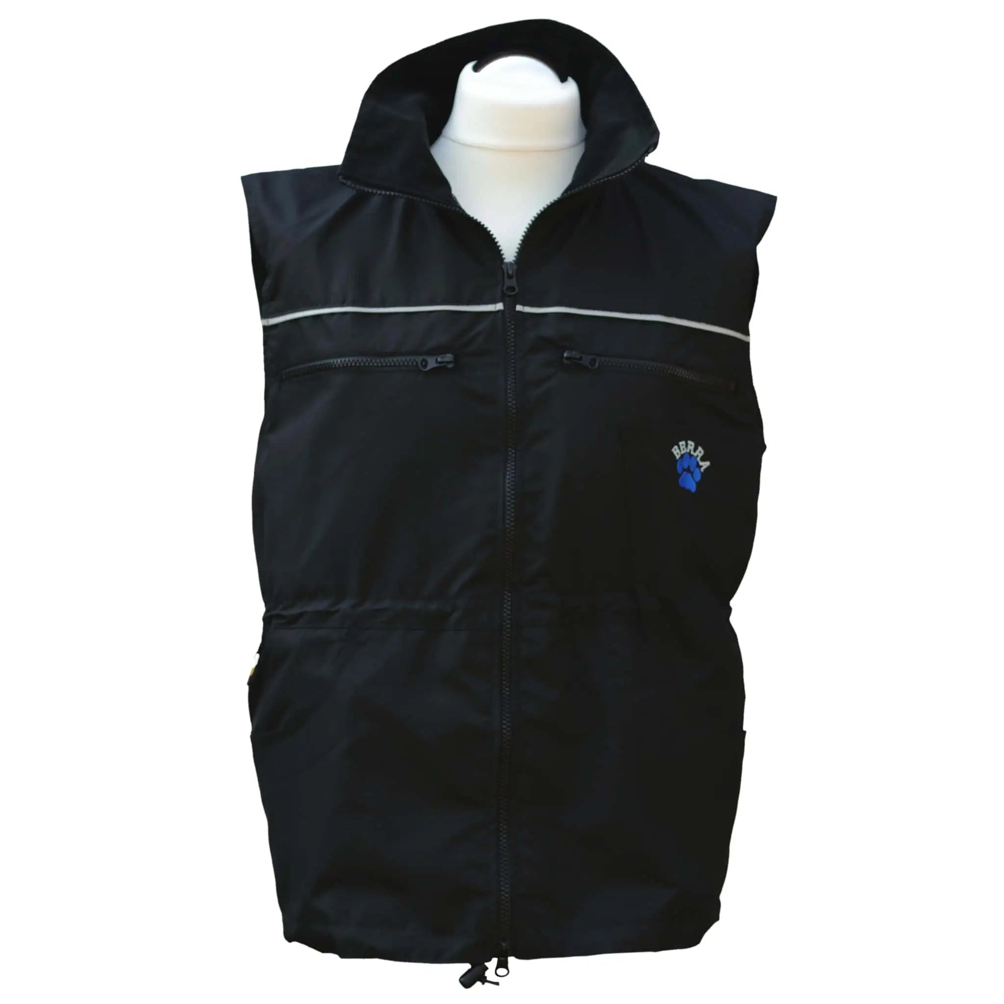 Hundesportweste Berra light, schwarz, Ansicht vorne