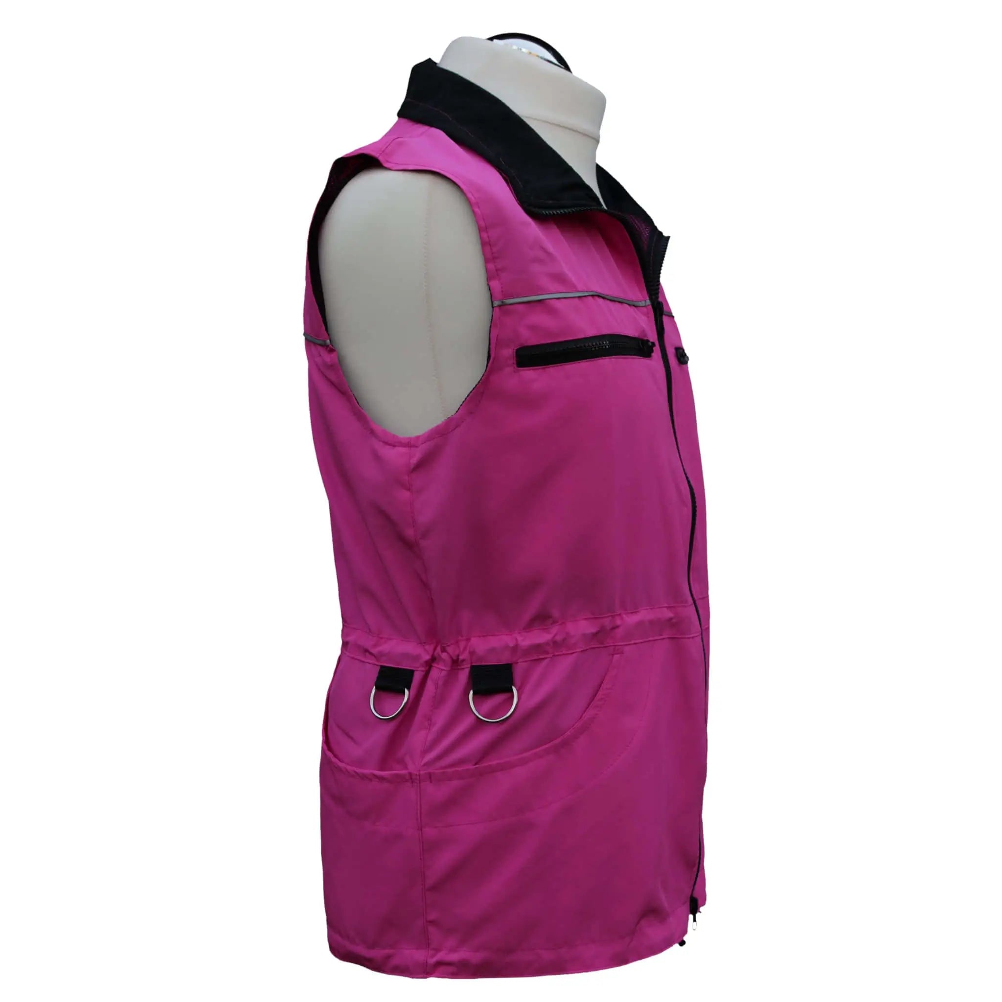 Hundesportweste Berra light, magenta, Ansicht seitlich
