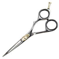 Friseurschere Tomishi, poliert, Ringe schwarz