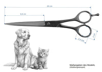 Hundeschere Weltmeister CD880/881, Abmessungen