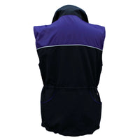 Hundesportweste light, lila-schwarz -Ansicht von hinten