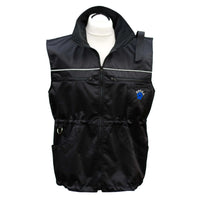 Hundesportweste Berra schwarz PRO, mit Reflektorstreifen - Ansicht vorne