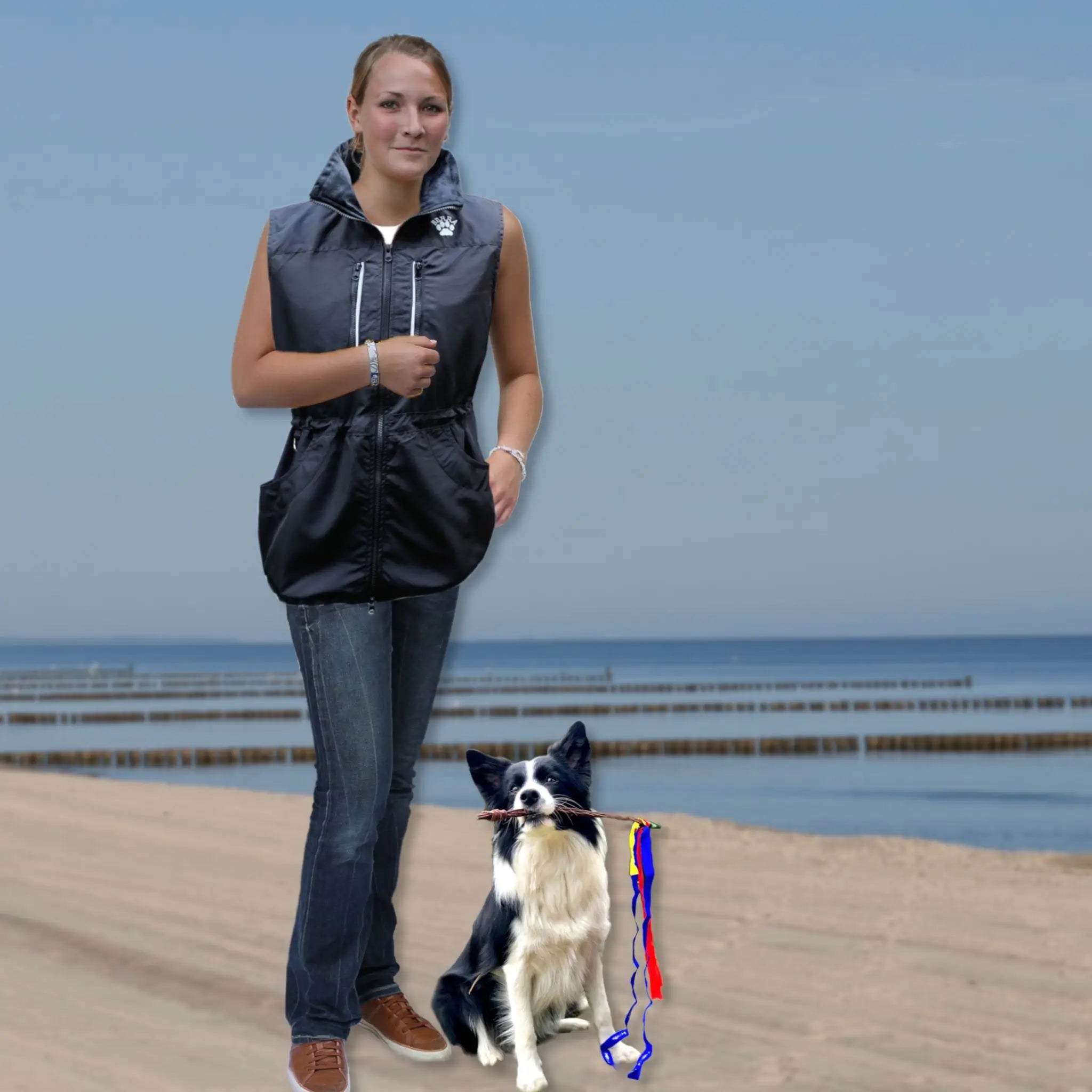 Hundesportweste sporty, Farbe schwarz