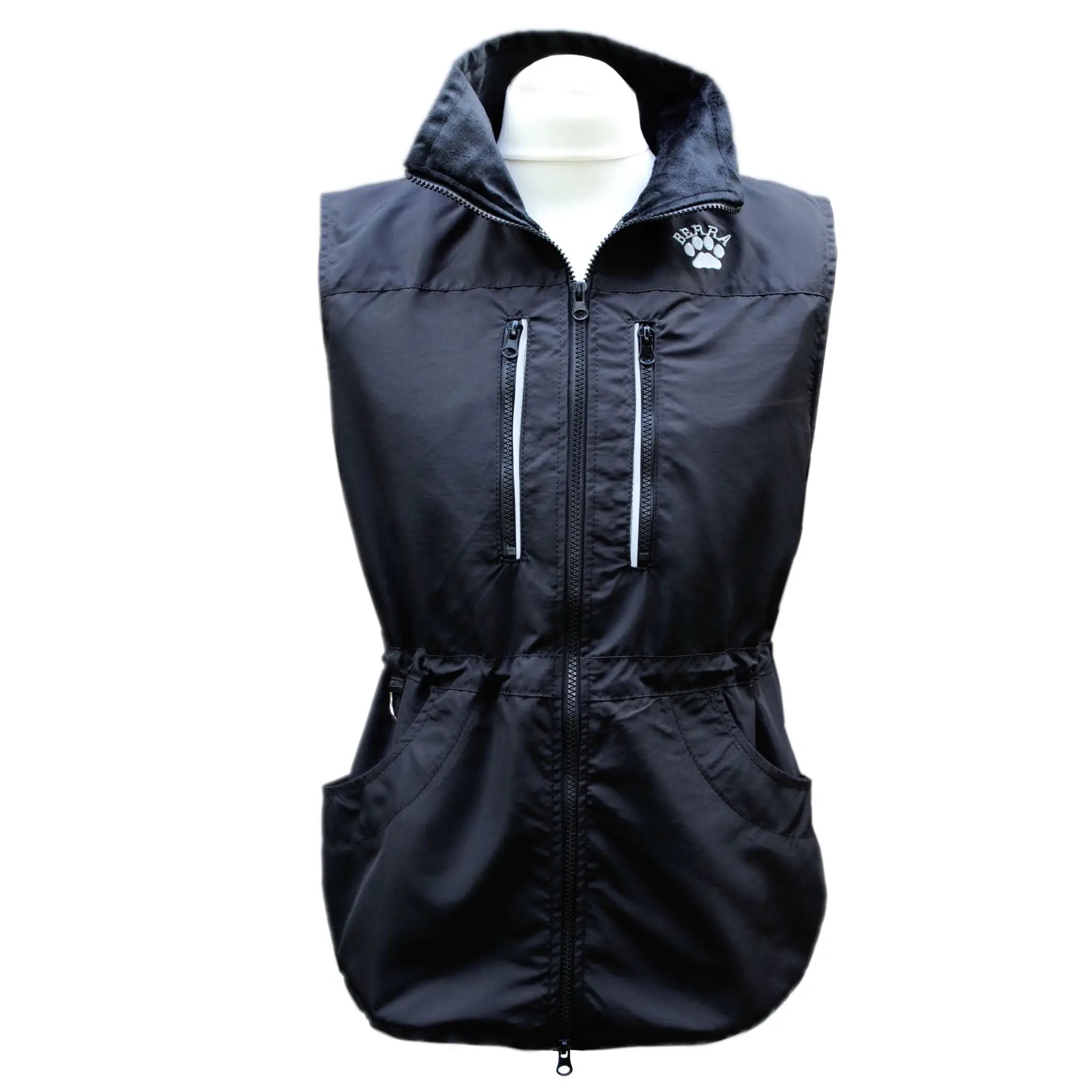 Hundesportweste Berra Sporty, schwarz,  Ansicht von vorne