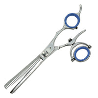 Modellierschere Tomishi Yuma, poliert, Ringe blau