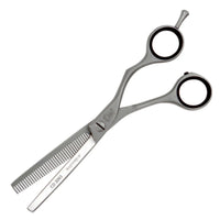 Modellierschere Weltmeister Solingen, satiniert, Ringe schwarz