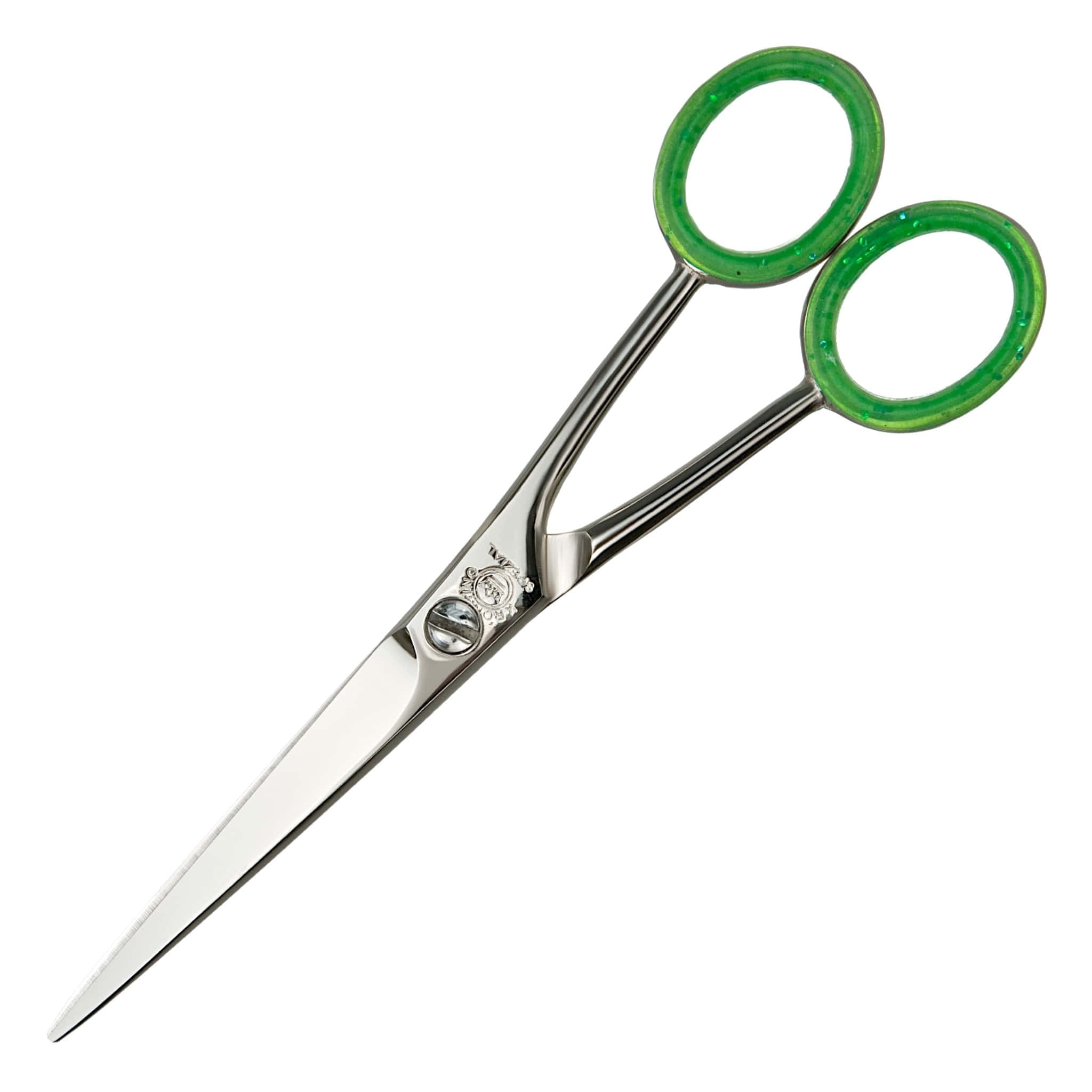 Friseurschere Kronring Solingen, Ringe grün