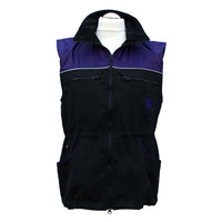 Hundesportweste Berra zweifarbig, lila-schwarz, Ansicht vorne