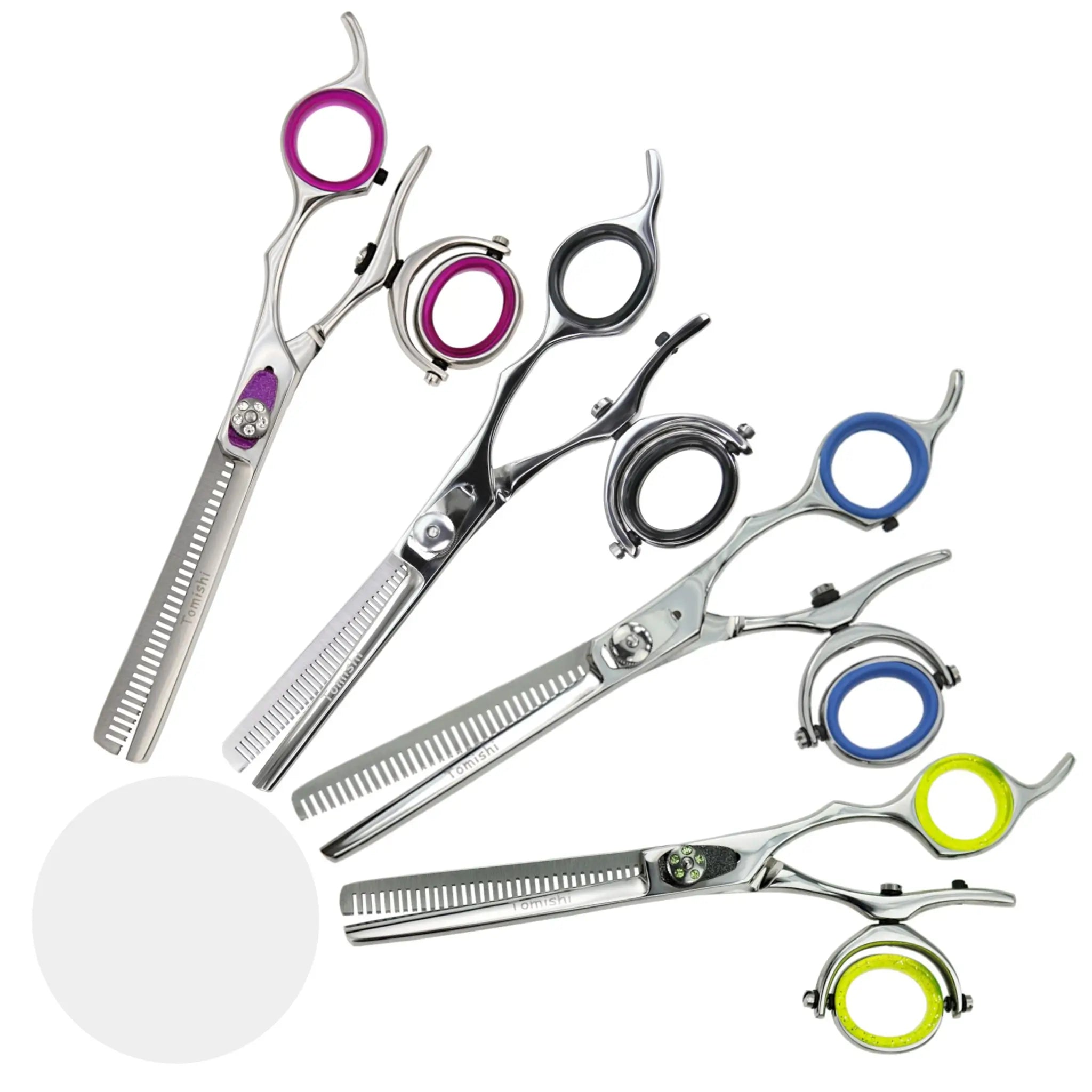 Tomishi Friseurschere Set Aus Japanstahl – 5,5 Zoll Haarschere & Modellierschere, Professionell & Scharf, Mit Vario-Schraube